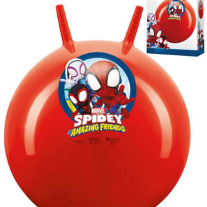 JOHN Hopsadlo červené Spiderman skákací míč 50cm s úchyty v krabici