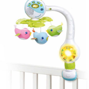 VTECH Baby zpívající kolotoč 3v1 s ptáčky na baterie Světlo Zvuk CZ pro miminko