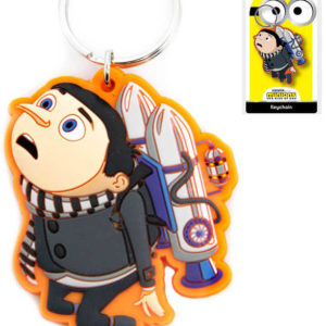 Klíčenka Mimoni (Minions) Gru jetpack 6cm přívěsek na klíče gumový