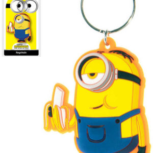 Klíčenka Mimoni (Minions) Stuart banán 6cm přívěsek na klíče gumový