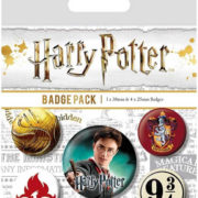 Odznaky kulaté Harry Potter Nebelvír 2,5-4cm set 4ks