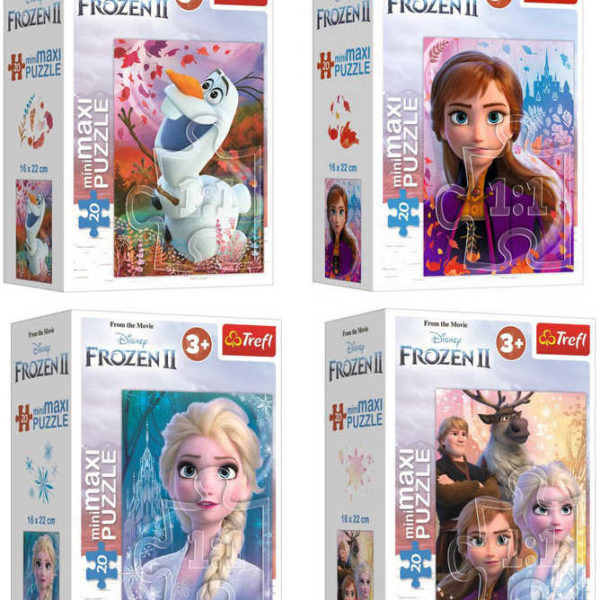 TREFL PUZZLE MiniMaxi Frozen 2 (Ledové Království) 16x22cm 20 dílků 4 druhy