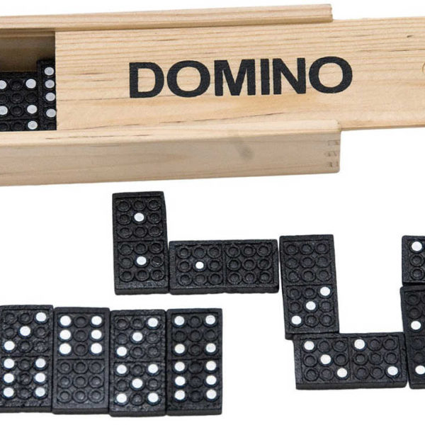 WOODY DŘEVO Hra Domino klasik 28 kamenů *SPOLEČENSKÉ HRY*