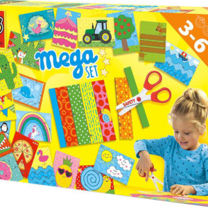 SES CREATIVE Vystřihování kreativní mega set s nůžkami v krabici