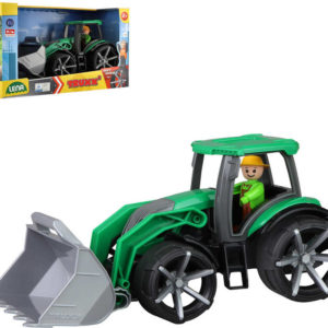 LENA TRUXX 2 auto traktor se lžící funkční set s figurkou plast v krabici