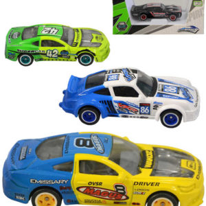 Auto sportovní závodní 7cm kovová závodnička 1:64 různé druhy