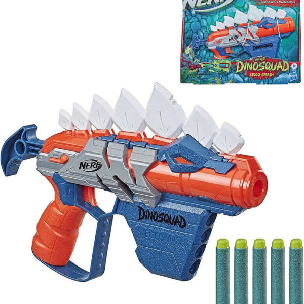 HASBRO NERF Dinosquad Stegosmash set blaster + 5 šipek Elite