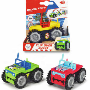 DICKIE Auto bugína Flip Over Buggy 9cm převrací se na baterie 3 druhy Světlo