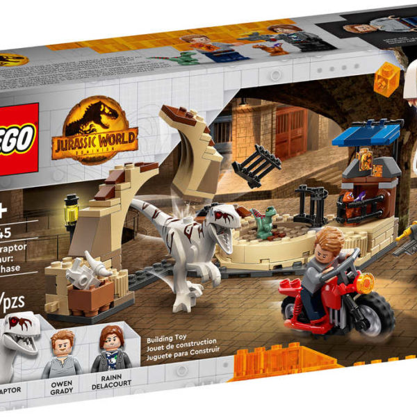 LEGO JURASSIC WORLD Atrociraptor: honička na motorce 76945 STAVEBNICE