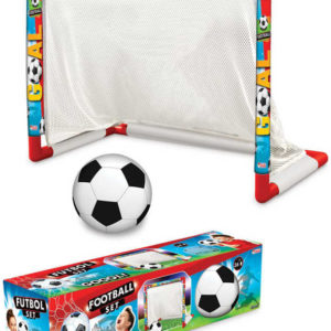 BINO Fotbalový dětský set brána 58x45x34cm + míč na kopanou v krabici