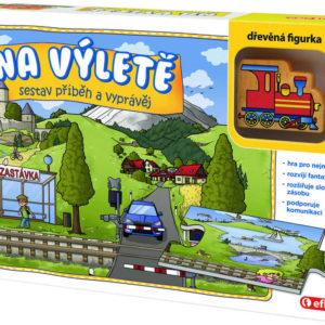 EFKO HRA Na výletě puzzle s příběhem skládačka s dřevěnou figurkou
