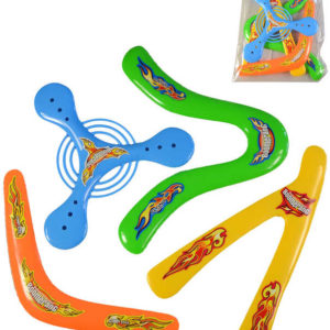Létající disk barevný bumerang různé tvary set 4ks v sáčku plast