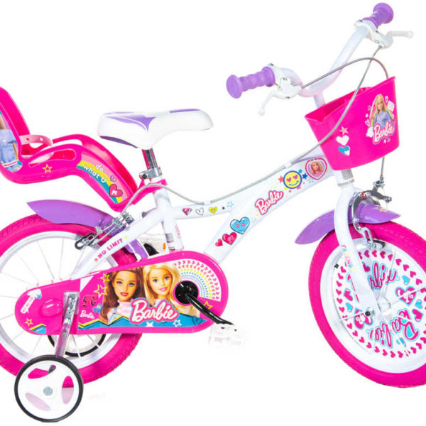 ACRA Dětské kolo Dino Bikes Barbie dívčí 14" balanční kolečka