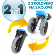 Odrážedlo Funny Wheels Rider Sport 2v1 dětské odstrkovadlo Zelené plast