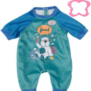 ZAPF BABY BORN Sametové dupačky modré 43cm pro panenku miminko