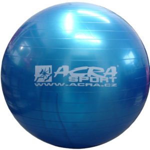 ACRA Míč overball 650mm modrý fitness gymball rehabilitační do 130kg