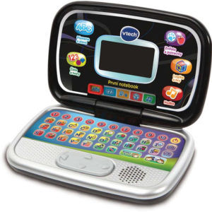 Vtech První notebook dětský zábavný počítač s aktivitami na baterie černý CZ Zvuk