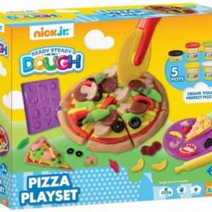 Výroba pizzy kreativní set modelína 5 kelímků 252g s nástroji v krabici