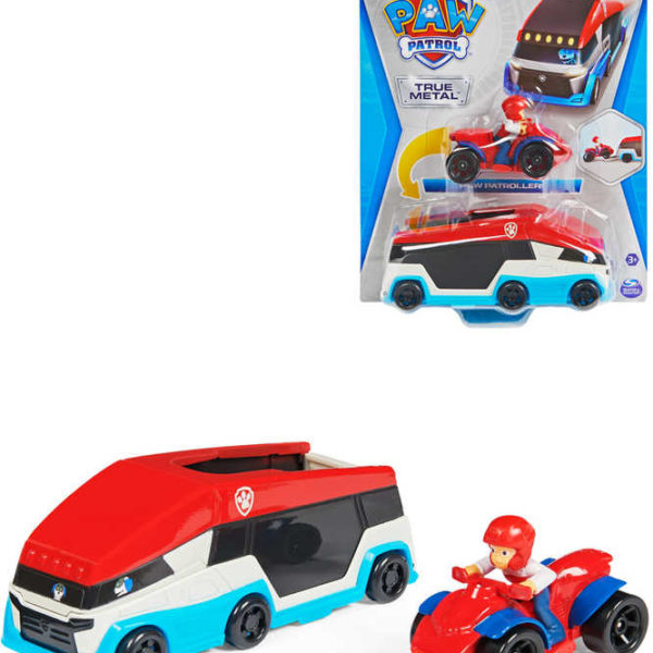 SPIN MASTER Set auto Paw Patroller + čtyřkolka s figurkou Tlapková Patrola kov