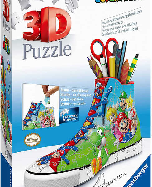 RAVENSBURGER Puzzle 3D Kecka Super Mario stojánek na tužky 108 dílků