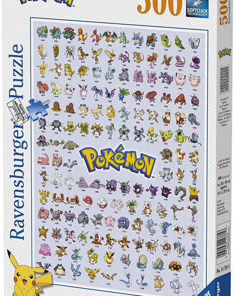 RAVENSBURGER Puzzle Prvních 151 Pokémonů skládačka 500 dílků