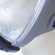 ACRA Celoobličejová potápěčská maska se šnorchlem vel. L šedá