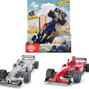 DICKIE Auto formule natahovací na šňůrku 14cm závodnička 3 barvy plast