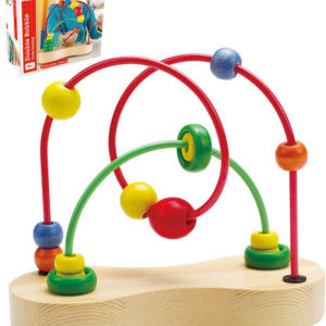 HAPE DŘEVO Baby bludiště motorický labyrint dvojitý *DŘEVĚNÉ HRAČKY*