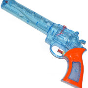 Pistolka dětská vodní barevná stříkací 28cm western transparentní 2 barvy