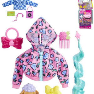 MATTEL BRB Barbie Extra mazlíček zvířátko set s módními doplňky 3 druhy
