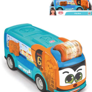 DICKIE ABC Baby městský autobus 22cm s chrastítkem volný chod plast