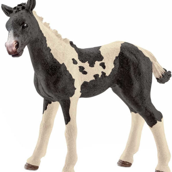 SCHLEICH Koník hříbě Pinto figurka kůň ručně malovaná