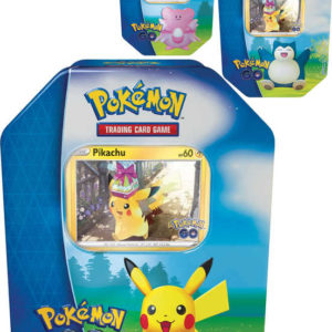 ADC Hra TCG Pokémon GO Tin set 4x booster s doplňky v kovovém boxu 3 druhy