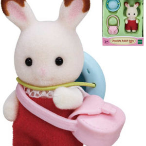 Sylvanian Families Chocolate baby králíček Creme set s doplňky v krabici