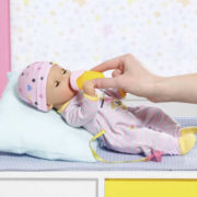 ZAPF BABY BORN Panenka malá holčička pláče pije čůrá set miminko s doplňky