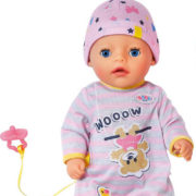 ZAPF BABY BORN Panenka malá holčička pláče pije čůrá set miminko s doplňky
