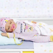 ZAPF BABY BORN Panenka malá holčička pláče pije čůrá set miminko s doplňky