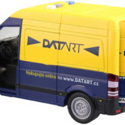 Auto dodávka 22cm Datart na setrvačník na baterie 1:16 Světlo Zvuk CZ kov