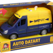 Auto dodávka 22cm Datart na setrvačník na baterie 1:16 Světlo Zvuk CZ kov