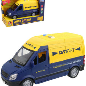 Auto dodávka 22cm Datart na setrvačník na baterie 1:16 Světlo Zvuk CZ kov