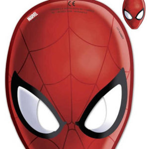 KARNEVAL Maska Spiderman 23cm set 6ks *KARNEVALOVÝ DOPLNĚK*