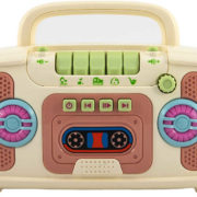 Radio (kazeťák) dětský retro radiomagnetofon s písničkami na baterie Světlo Zvuk