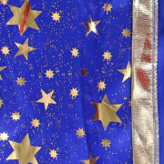 KARNEVAL Kouzelnický plášť modrý s hvězdami (104-150cm) 3-10 let *KOSTÝM*