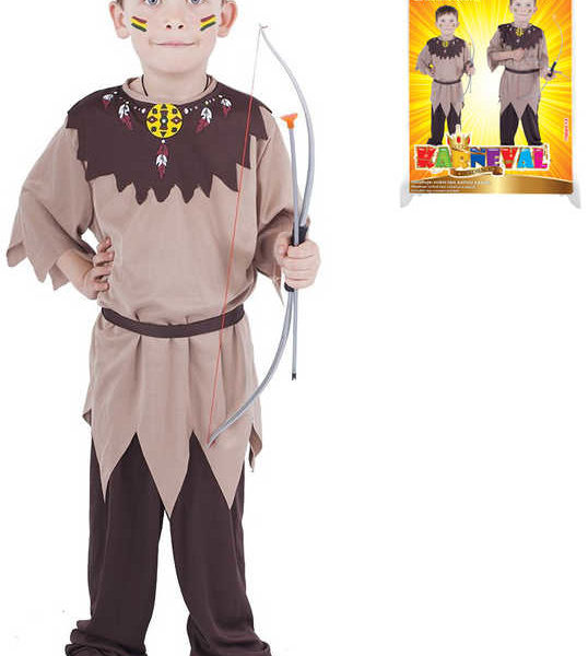 KARNEVAL Šaty Indián s páskem vel. M (116-128 cm) 6-8 let *KOSTÝM*