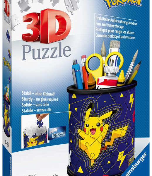 RAVENSBURGER Puzzle 3D Stojan na tužky Pokémon stojan na tužky 54 dílků