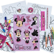 Školní potřeby Disney Minnie Mouse velký set 35ks s omalovánkami