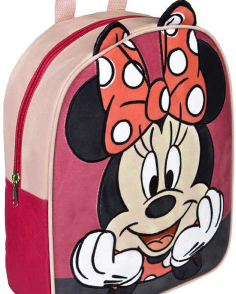 Dětský batůžek Disney Minnie Mouse s plyšovýma ušima 25x31cm