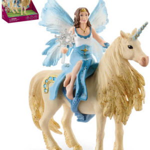 SCHLEICH Set Víla Eyela na zlatém jednorožci figurka ručně malovaná