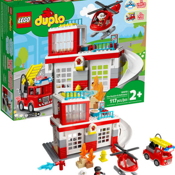 LEGO DUPLO Hasičská stanice na baterie Světlo Zvuk 10970 STAVEBNICE