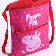 Sáček na přezůvky Peppa Pig sportovní stahovatelný vak na záda 27x33cm